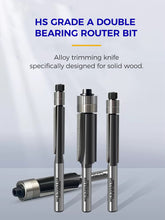 HS Grade A Double Bearing Router Bit A级双轴承修边刀