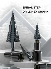 Spiral Step Drill Hex Shank 螺旋阶梯钻六角柄(6542)