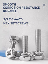 S/S 316 A4-70 Hex set screws316不锈钢 A4-70全牙六角平头螺栓