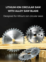 HS Li-Batteries Saw Blade 140*24T*20*1.6 锂电锯片(带花孔)