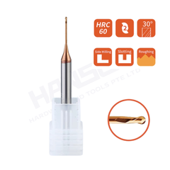 ZZBD-CT 2 Flute Micro Long Neck Ball Nose End Mill for Steel | Solid Carbide Deep Reach CNC Milling Cutter (两刃钢用小径深沟球刀)