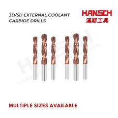 ZZBD-CT 3D/5D External Coolant Solid Carbide Drill for Steel – High Performance CNC Drilling Tool (外冷钻头钢用)