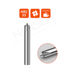 ZZBD-CT 4 Flute Inner Radius End Mill for Aluminum | Solid Carbide CNC Radius Milling Cutter (四刃铝用内R刀)