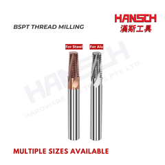 ZZBD-CT Solid Carbide BSPT Thread Mill – Pipe Taper Thread Milling Cutter for CNC Machining (英制圆锤管螺纹刀)