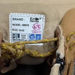 D&D 08878 Tanned Grain Leather Medium-Cut Laced Safety Shoe with Steel Toe Cap 帮系带式钢头安全鞋