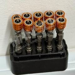Hansch Magnetic Screwdriver Bit Set 10pcs – 1/4" Hex Shank S2 Industrial Screw Bits (HS4461) 强磁工业级螺丝批头