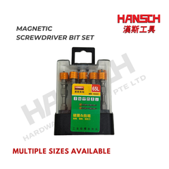 Hansch Magnetic Screwdriver Bit Set 10pcs – 1/4" Hex Shank S2 Industrial Screw Bits (HS4461) 强磁工业级螺丝批头