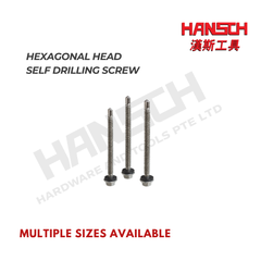Hexagonal Head Self Drilling Screw for Metal | #12 Hex Head Drill Point Screw 六角头钻尾自攻螺丝