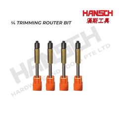 Hansch 1/4" Shank Double Bearing Trimming Router Bit 5/16" Woodworking Trim Router Cutter 双轴承修边刀