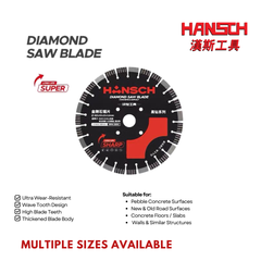 Hansch Black Diamond 420 Diamond Saw Blade for Concrete & Road Cutting