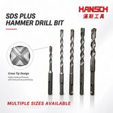 Hansch SDS Plus Concrete Drill Bit Hammer Drill Bit 元柄冲击十字钻头