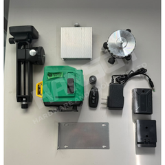 Hansch 3D Laser Level Self-Leveling Green Beam Cross Line Laser Level (HS6264) Professional Indoor & Outdoor Measuring Tool 3D贴墙贴地一体式绿光激光水平仪