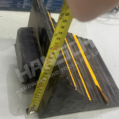 Heavy Duty Rubber Wheel Chock 240 x 240 x 180mm with High-Visibility Yellow Strips 重型橡胶车轮止退器 防滑轮挡 WCR242418