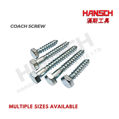 Hex Head Coach Screw Various Sizes 六角头木螺丝(多种尺寸可选)