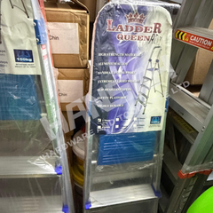 Ladder Queen 3-Step Aluminium Alloy Folding Ladder with Handrail & Safety Platform N 三步铝合金折叠梯