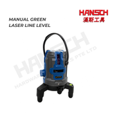 Green Laser Line Level (M6411S) Professional Self-Levelling Laser Instrument with Calibration Certificate 手动款绿光激光水平仪