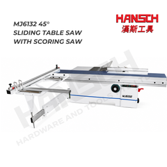 G-FORCE MJ6132 45° Precision Sliding Table Panel Saw with Scoring Saw 3.2M 精密推台锯 推台锯 带预切锯片