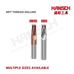 ZZBD-CT Solid Carbide NPT Thread Mill – National Pipe Taper Thread Milling Cutter for Precision CNC Threading (美制圆锤管螺纹刀)