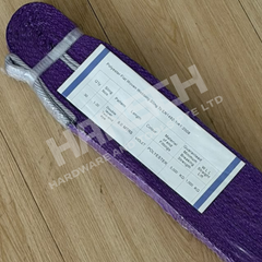 Polyester Flat Webbing Lifting Sling 1,000kg × 8m Double-Ply Eye-to-Eye Sling 平吊装带
