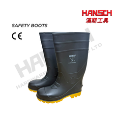 QUEBEE Safety PVC Boots protective steel toe cap 工业安全长筒靴 – 钢包头及防刺穿钢中底