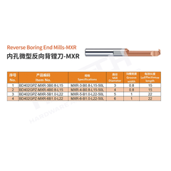 ZZBD-CT MXR Micro Reverse Boring End Mill | Solid Carbide Internal Back Boring Cutter (内孔微型反向背镗刀 - MXR)