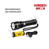 Roadguard High-Performance Rechargeable LED Torchlight Flashlight with USB Charging Cable 强光手电筒