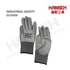 SHIELDPRO EN 388 Cut Level D Palm-Coated Industrial Safety Gloves 工业防护手套