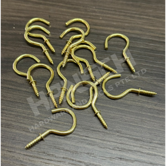 Screw-In Cup Hook / Question Mark Hook (Multiple Sizes Available) 羊角螺丝挂钩 – 多种尺寸可选