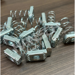 Steel Spring Nut – Self-Locking Nut for Strut Channels (Various Sizes) 弹簧螺母 - 多种尺寸可选
