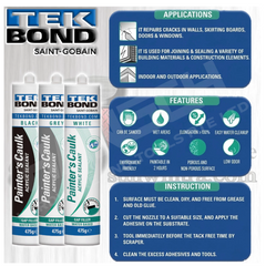 TEKBOND Painter's Caulk Acrylic Sealant Gap Filler 475g 填缝胶 丙烯酸密封胶