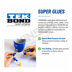 TEKBOND Super Glue Instant Adhesive 多用途瞬间强力胶水 | 快干万能胶