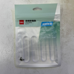 Deli JF112 Transparent Self-Adhesive Door Bumper Strip PU cushioning pads 透明自粘防撞条 门窗防撞缓冲垫