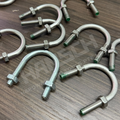 U-Bolt for Steel Pipes with Hex Nuts – Multiple Sizes Available 钢管U型螺栓配螺母(多种尺寸可选)