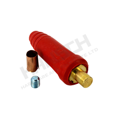 Welding male plug 13mm DKJ35-50 Red for Welding Machine (红色焊机快速接头公插)