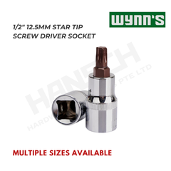 Wynn's 1/2" Drive Star Torx Bit Socket Set - Star Tip Screwdriver Socket (1/2米字型旋具套筒)