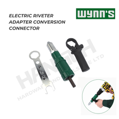 Wynn's Electric Riveter Adapter Conversion Connector WS4561 Drill Riveting Tool Attachment for Blind Rivets Ø2.4/3.2/4.0/4.8mm (电动铆钉枪转换接头)