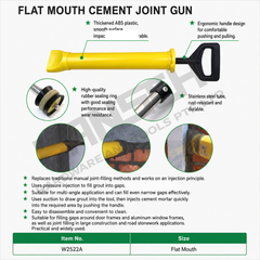 Wynn's Manual Cement Grouting Gun (W2522A) Flat Mouth Nozzle 平口水泥填缝枪
