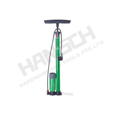 Wynn's High-Pressure Floor Pump with Pressure Gauge (W3244D) – Portable Manual Air Pump for Bicycles, E-Bikes, Motorcycles, Cars & Balls 高压打气筒带表