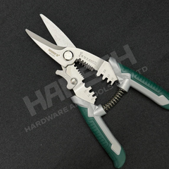 Wynn's W1051 Multi-Purpose Electrician’s Shears 200mm Wire Stripping, Cutting & Crimping Plier 多功能电工剪