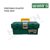 Wynn's W380 Industrial Portable Plastic Tool Box with Organiser Tray, Secure Lock and Carry Handle 工业级工具箱 多功能分层收纳箱