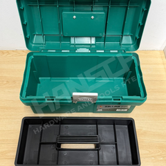Wynn's W380 Industrial Portable Plastic Tool Box with Organiser Tray, Secure Lock and Carry Handle 工业级工具箱 多功能分层收纳箱
