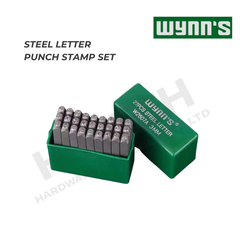 Wynn's Steel Letter Punch Set A–Z 3mm (27 Pieces) – W2007A 钢制英文字母冲字模套装