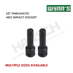 Wynn's Pneumatic Hex Screwdriver Socket 1/2" Drive (WS00030) Industrial Hex Driver Socket 风动六角旋具套筒
