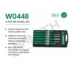 Wynn's 6-Piece Pin Chisel Set (W0448) Precision Punch Tools 6件套圆柱冲
