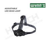 Wynn's W0666 LED Adjustable Headlamp with 3 Lighting Modes 三档调光可调式头戴灯 /头戴式电筒