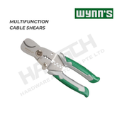 Wynn's Multifunction Cable Shears ( W1053) Wire Stripping, Cutting & Crimping Tool for Electrical Cable Work 多功能电缆剪