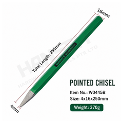 Wynn's Pointed Chisel Precision Forged Chisel for Metalworking, Mold Making, Machining & Maintenance (尖凿)