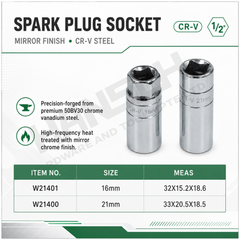 Wynn's 1/2 Inch Drive Spark Plug Socket 火花塞套筒