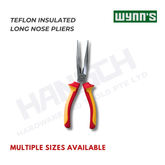 Wynn's TEFLON Insulated Long Nose Pliers Anti-Voltage 耐高压绝缘尖咀钳