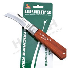 Wynn’s Electrician’s Knife (WS60) 200mm Curved Stainless Steel Cable Stripping Knife 电工刀弧刃
